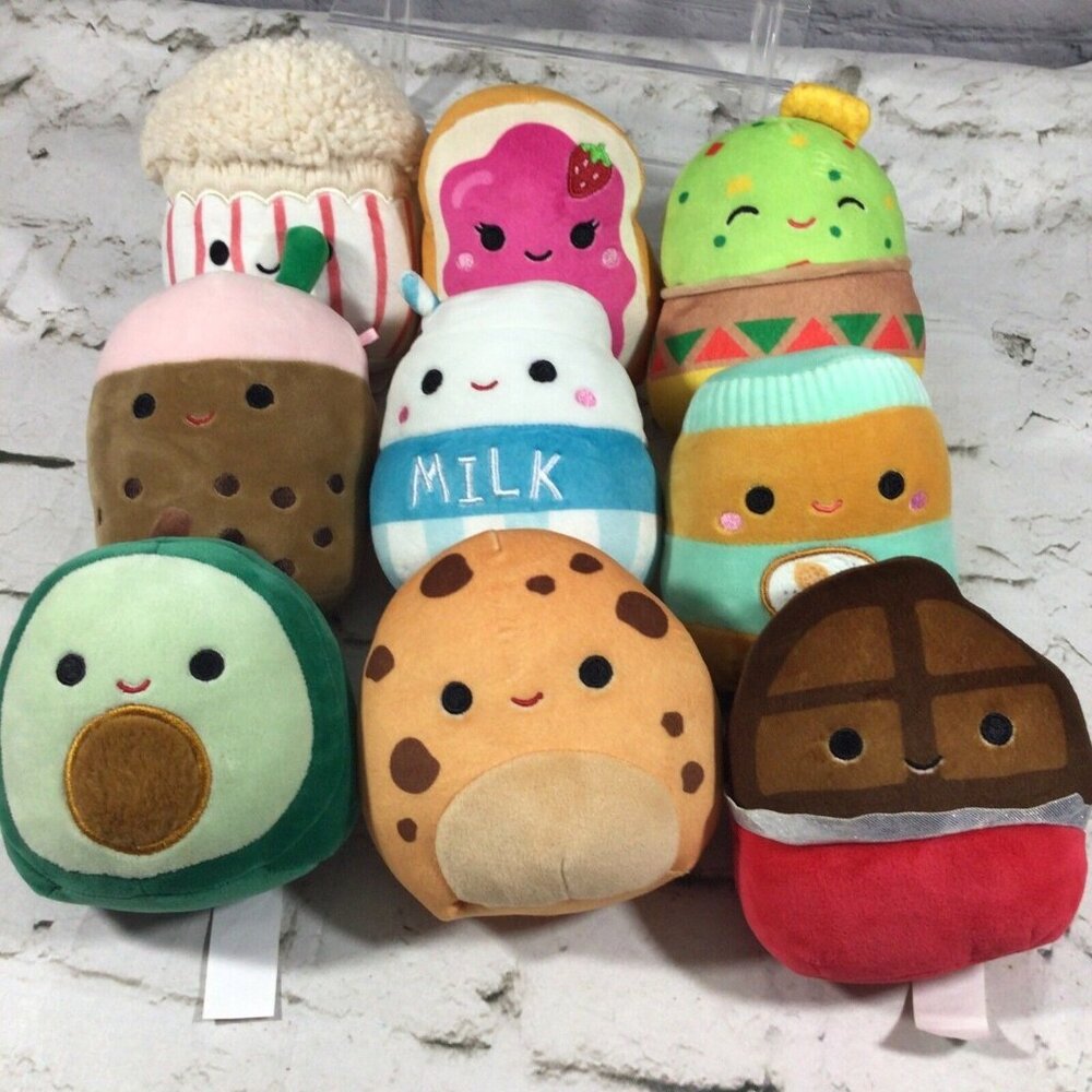 Squishmallows Lot of 9 Stuffed‎ Figures Toys Small 5" Assorted
